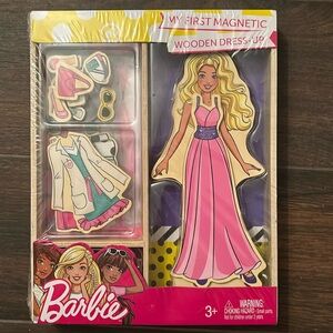 Barbie Magnetic Wooden Dress-Up Doll